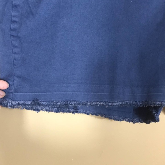 STYLE & COMPANY Shorts Womens 18W Blue Mid Rise‎ Casual Chino Raw Hem - Picture 3 of 9